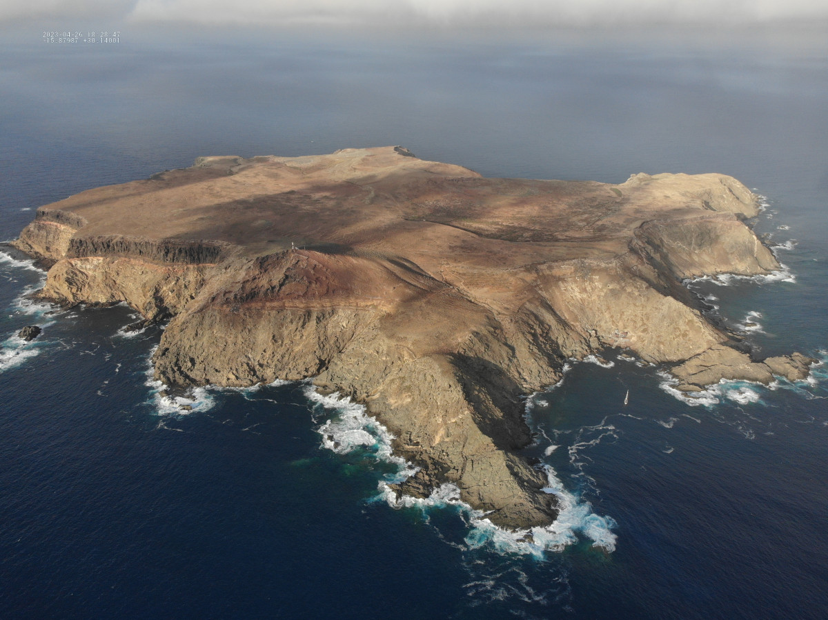 Vista aérea da Ilha Selvagem Grande (Madeira)
