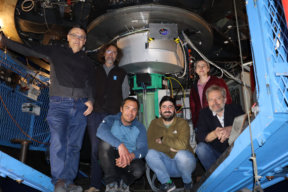 Equipa no Observatório de La Silla