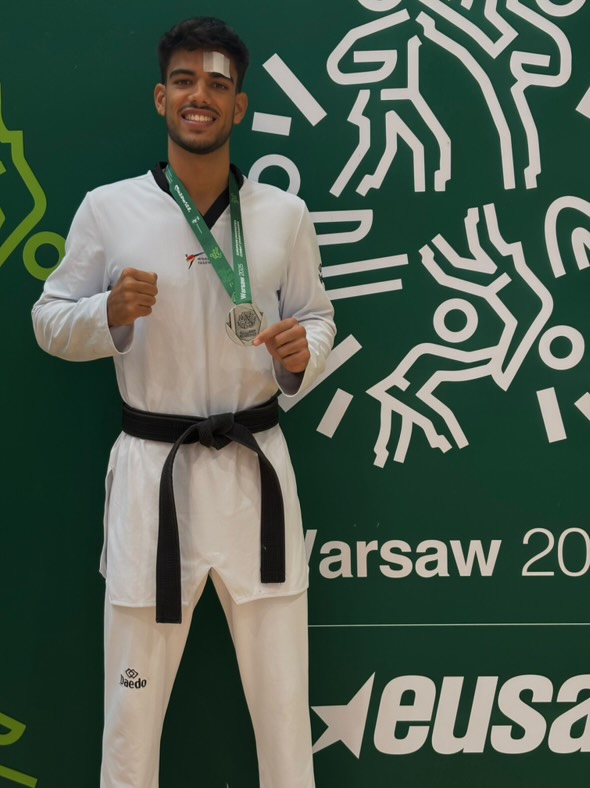 Manuel Martinho com medalha de prata