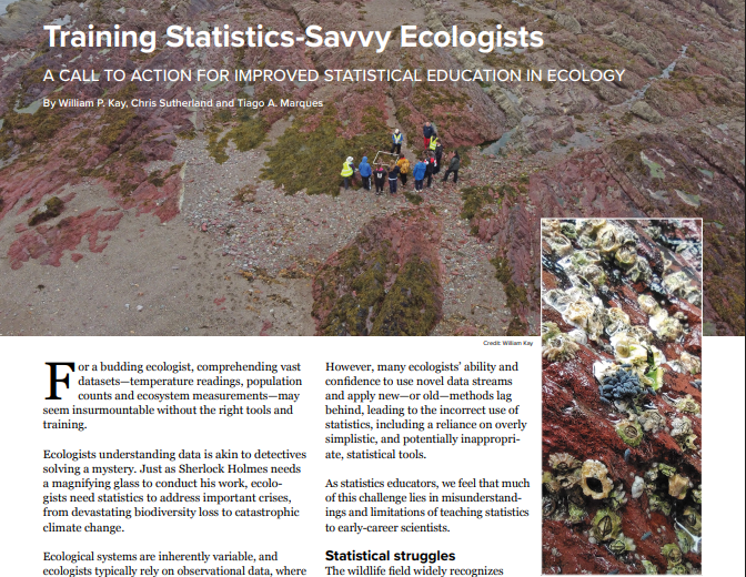 Artigo da Wildlife Society