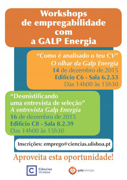 Workshops de Empregabilidade com a Galp Energia 