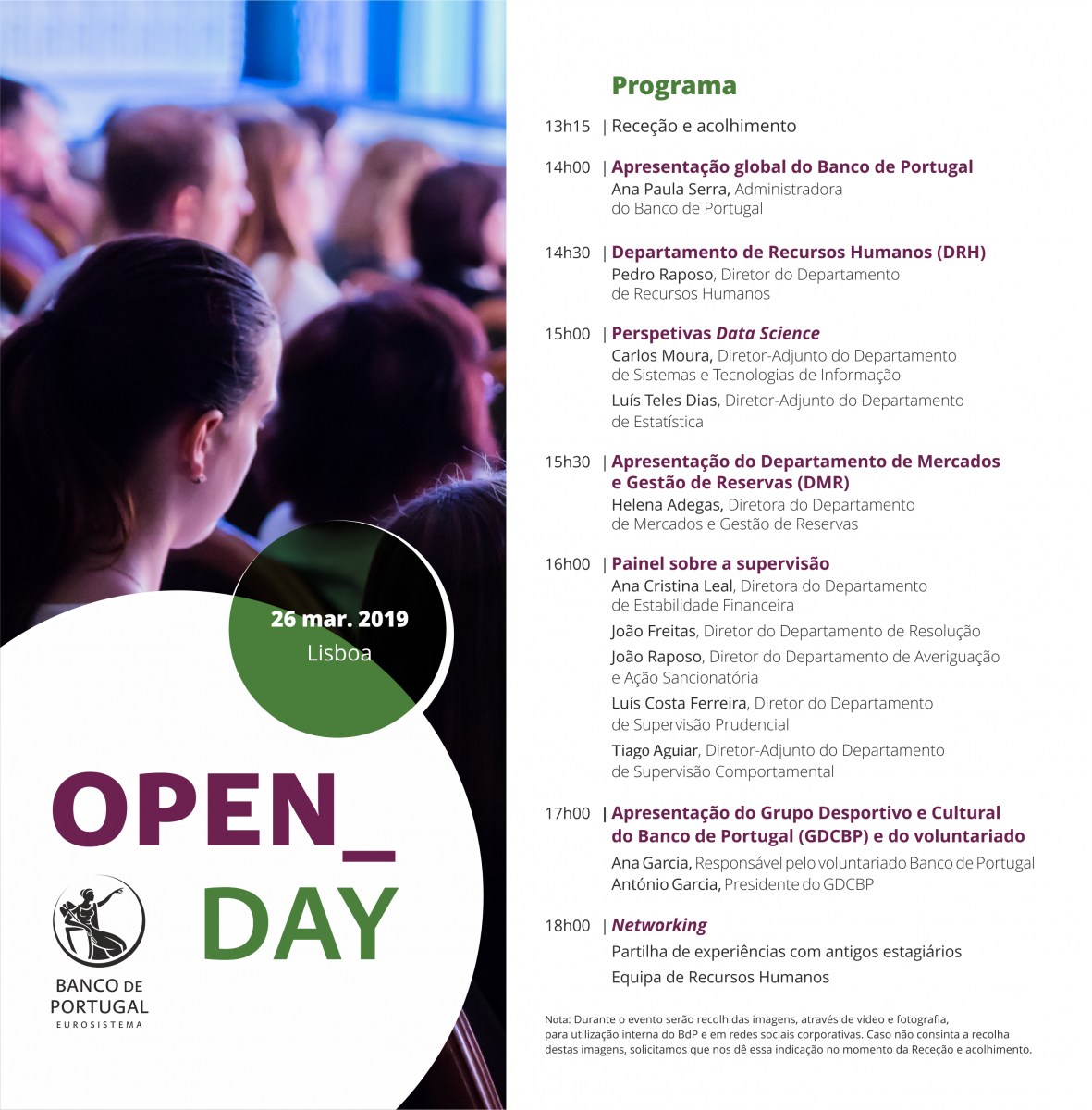 Open Day 2019 Banco de Portugal