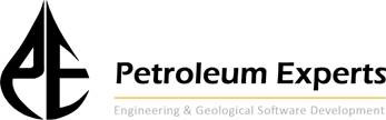 Logo - Petroleum Experts, sobre um fundo branco