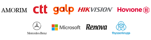 Logótipos das empresas participantes