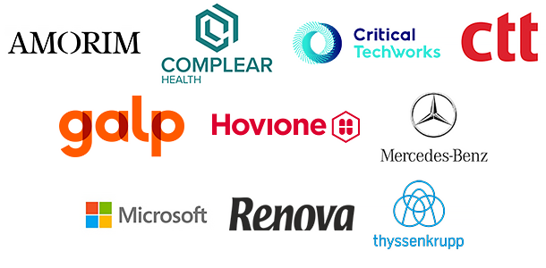 Logótipos das empresas participantes