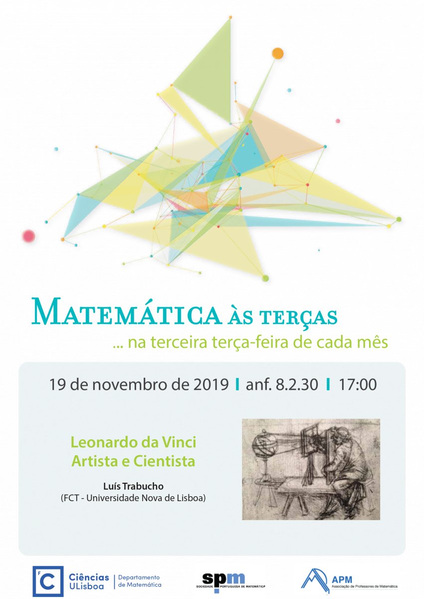 Matemática às Terças "Leonardo da Vinci - Artista e Cientista"