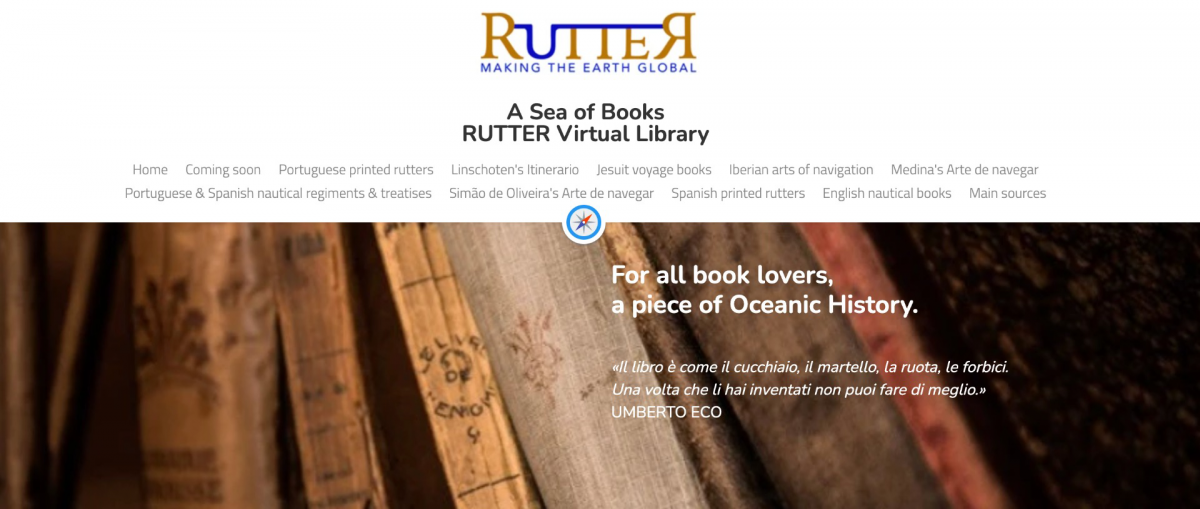 Um mar de livros: A biblioteca virtual do projeto RUTTER