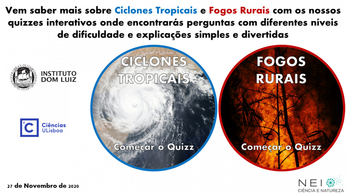 Testa o teu Conhecimento - Ciclones Tropicais e Fogos Rurais