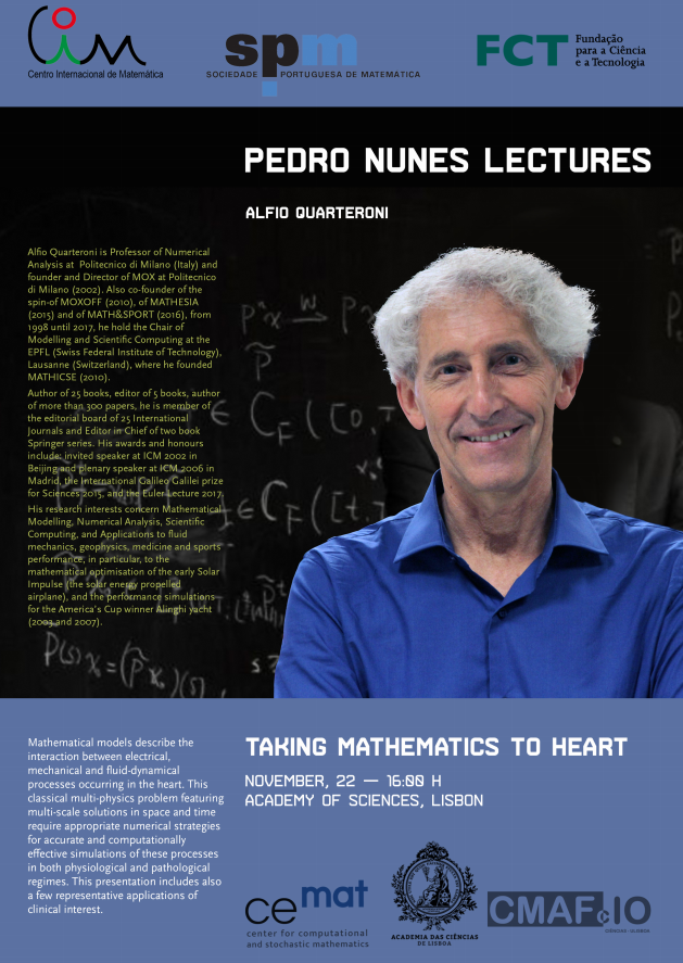 Pedro Nunes Lecture "Taking Mathematics to Heart"