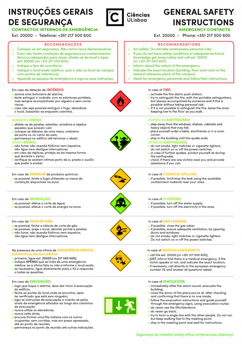 Instruções Gerais de Segurança