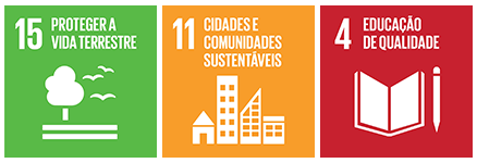 “15 - Proteger a Vida Terrestre”, “11 - Cidades e Comunidades Sustentáveis”, “4 - Educação de Qualidade”
