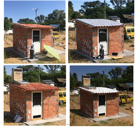 Test laboratory for low-cost housing thermal insulation systems