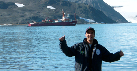 Carlos Rafael Mendes na Antártica