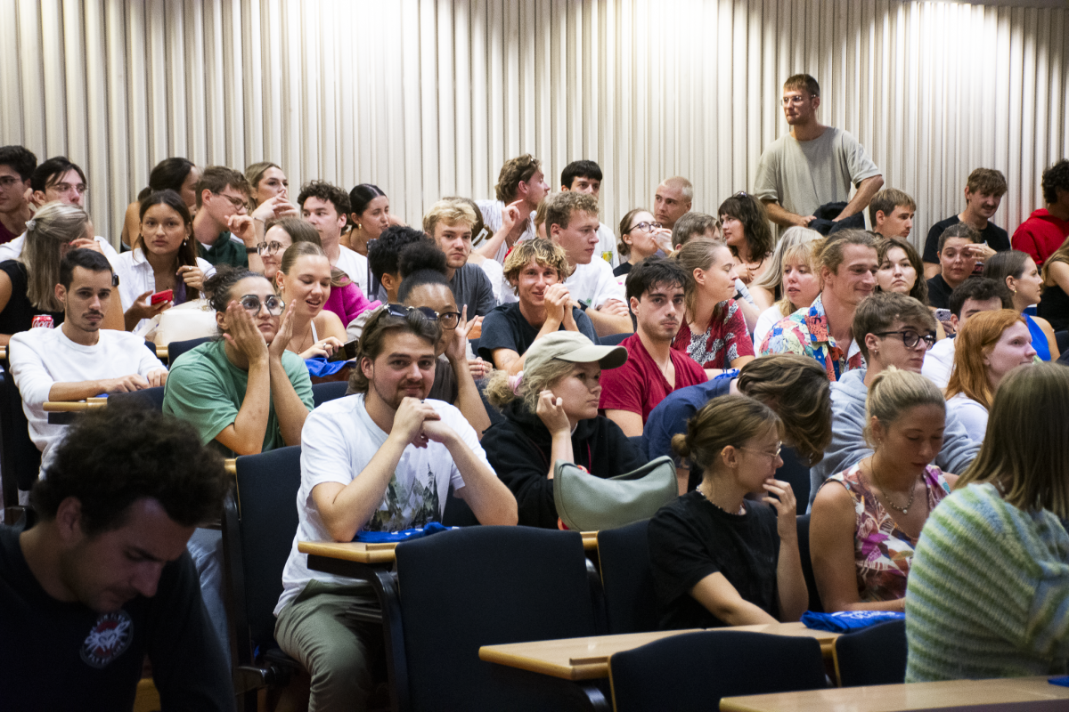 Fotografia de grupo dos estudantes