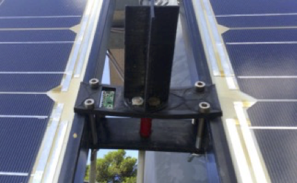 Pormenor dos paíneis solares do Campus Solar