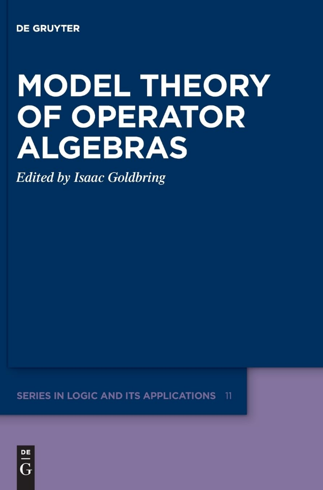 Capa "Model Theory for Operator Algebras"