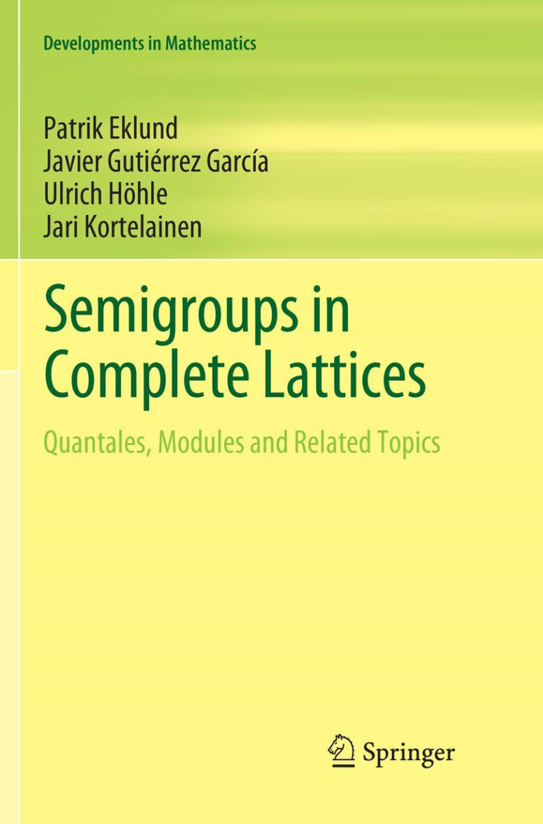 Capa "Semigroups in Compete Lattices"