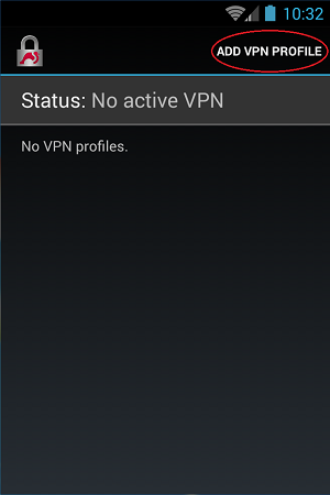 ADD VPN PROFILE