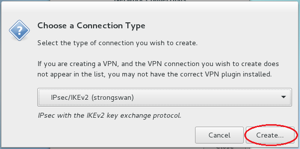 Choose a Connection Type 2