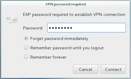 VPN password required