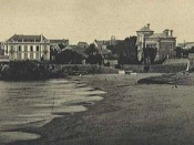 Postal da Praia da Conceição-Duquesa, em Cascais, 1930