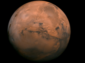 Perspetiva dos Valles Marineris de Marte