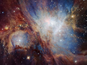 Nebulosa de Orionte no infravermelho