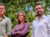 Pedro Matos Soares, Angelina Bushenkova e Gil Lemos (fundadores da Phair Earth)