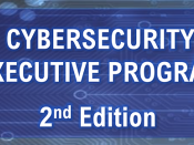 Título do programa, sobre imagem alusiva à cibersegurança