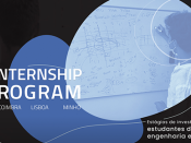 Logótipo do LIP Summer Internship Program e fotografia de jovem investigador