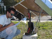 Teste do protótipo do seguidor solar 