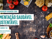 Título/data/local do evento e fotografia de alimentos