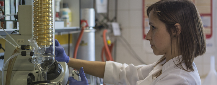 Cientista no laboratório