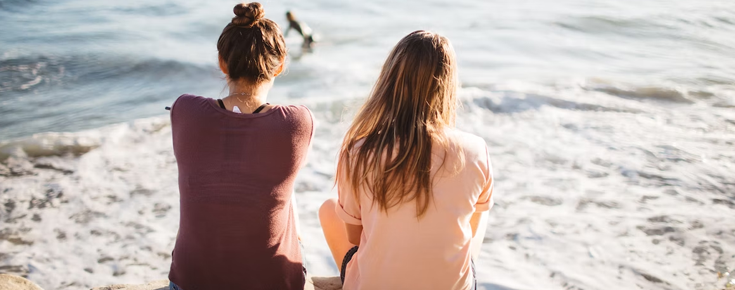 Jovens na praia