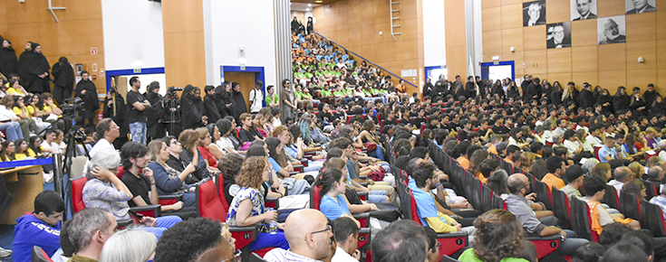 auditório lotado