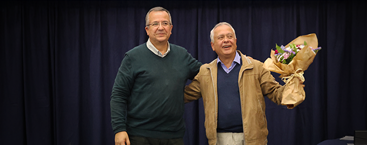 Homenagem a Rui Agostinho pelo impacto na sociedade 2024 Jorge Relvas e Rui Agostinho