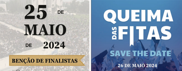 Banner Bênção de Finalistas & Queima das Fitas 2024