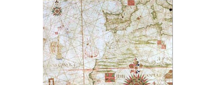 Os desertos e as ourelas do Mar: uma carta atlântica portuguesa do século XVI da Biblioteca Centrale della Regione Siciliana