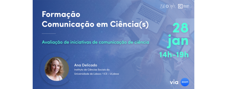 Formação "Avaliação de iniciativas de comunicação de ciência" - 28 janeiro 2023