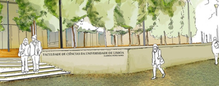 Desenho do campus da FCUL