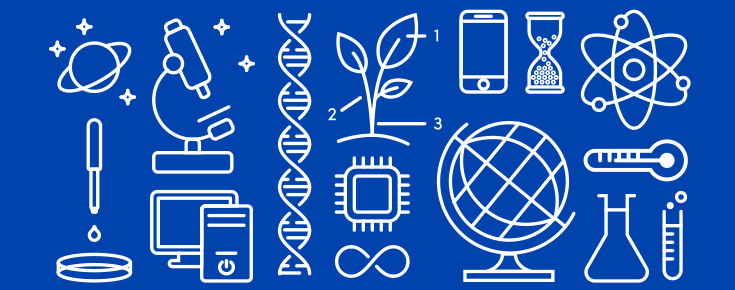 Graphic representation of various scientific areas