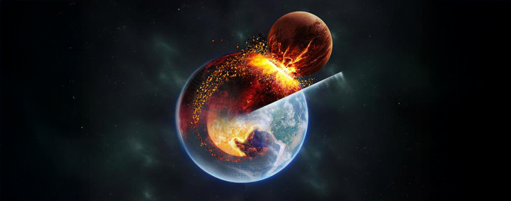 Colisão de Theia com a Terra