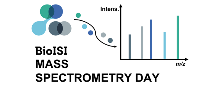 Título "BioISI Mass Spectrometry Day" e gráfico de barras