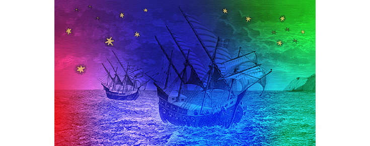 Representação de navios do tempo dos Descobrimentos