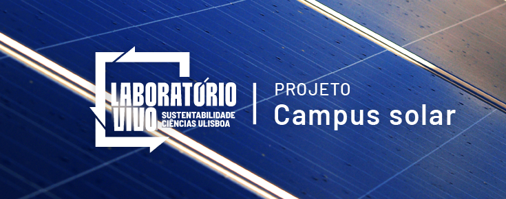Logótipo do projeto Campus Solar e respetiva fotografia