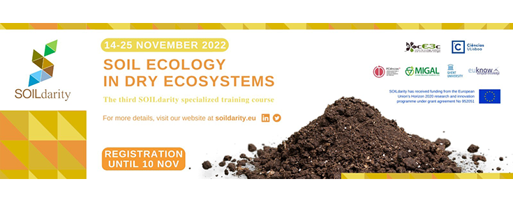 SOILdarity specialized training course Banner do evento