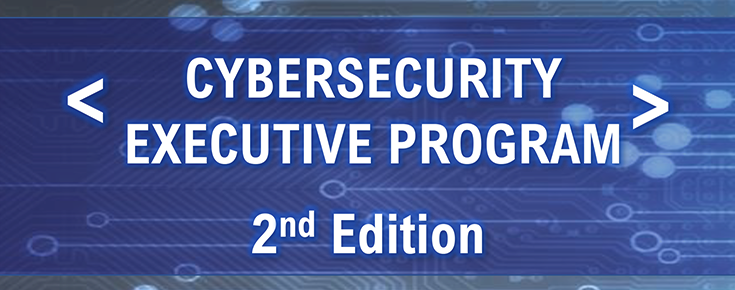 Título do programa, sobre imagem alusiva à cibersegurança