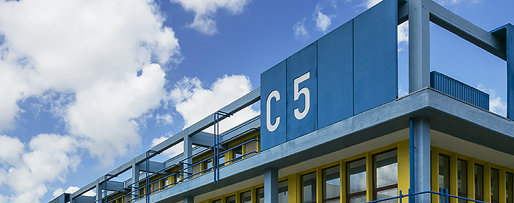 Edifício C5 da Faculdade de Ciências Fotografia de um pormenor do Edifício C5 da Faculdade de Ciências