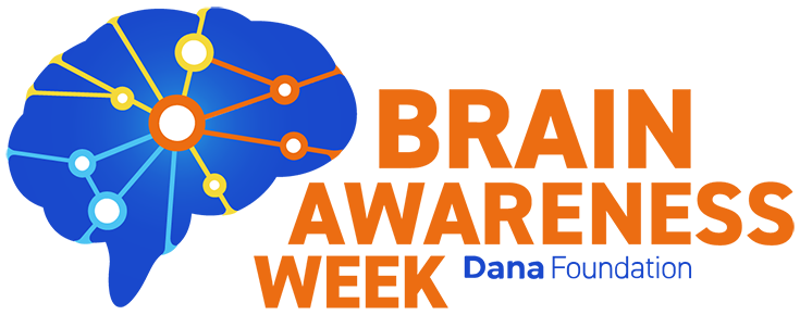 Logótipo da Semana Internacional do Cérebro, sobre um fundo branco