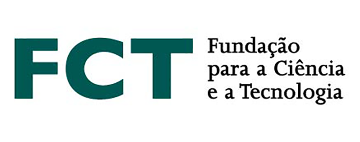 Logótipo da Fundação para a Ciência e a Tecnologia, sobre um fundo branco